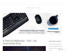 Tablet Screenshot of partnerspreceptors.com